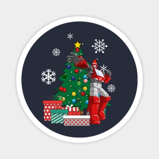 Ironhide Around The Christmas Tree Transformers Magnet